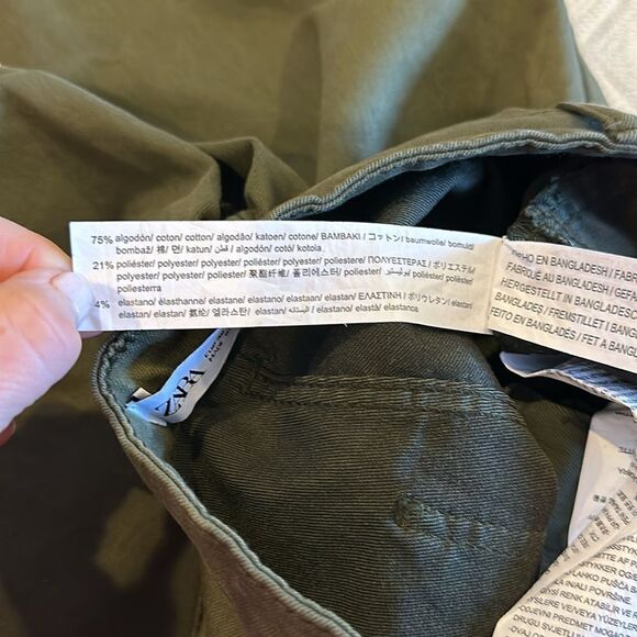 Zara Women’s Army Green Stretch Skinny Jeans - Picture 6 of 6